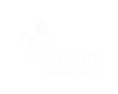 Logo blanc Mutualité Francaise