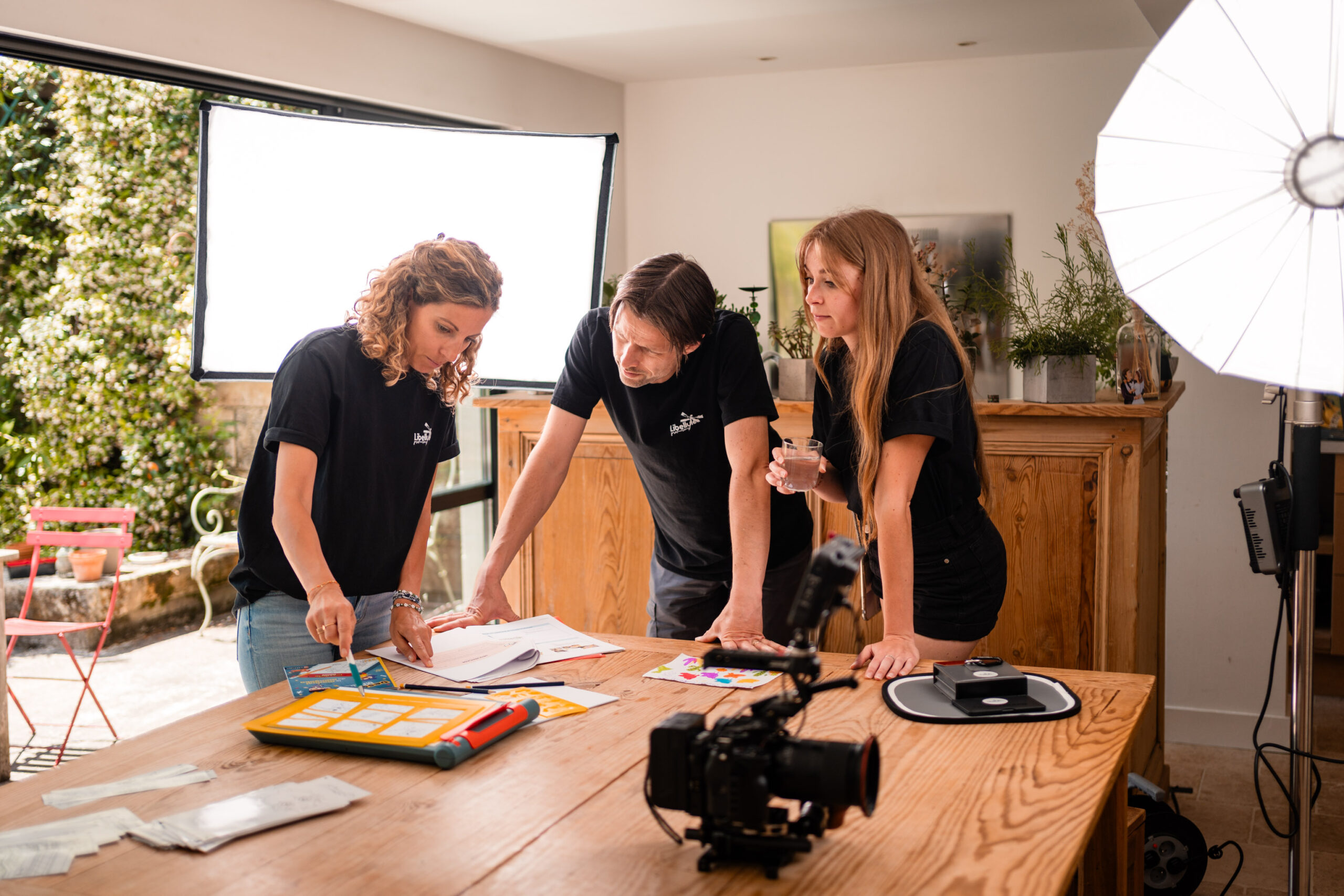 Backstage d'un tournage de vidéos marketing